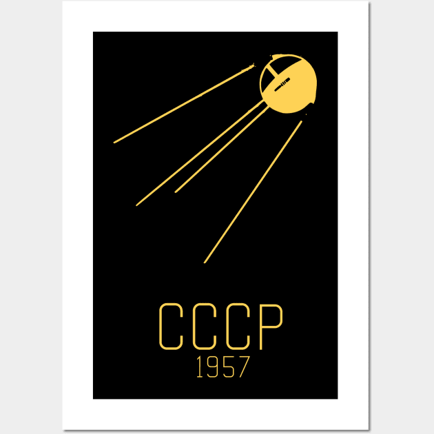 Sputnik 1957 Soviet Satellite Wall Art by UniversalPioneer